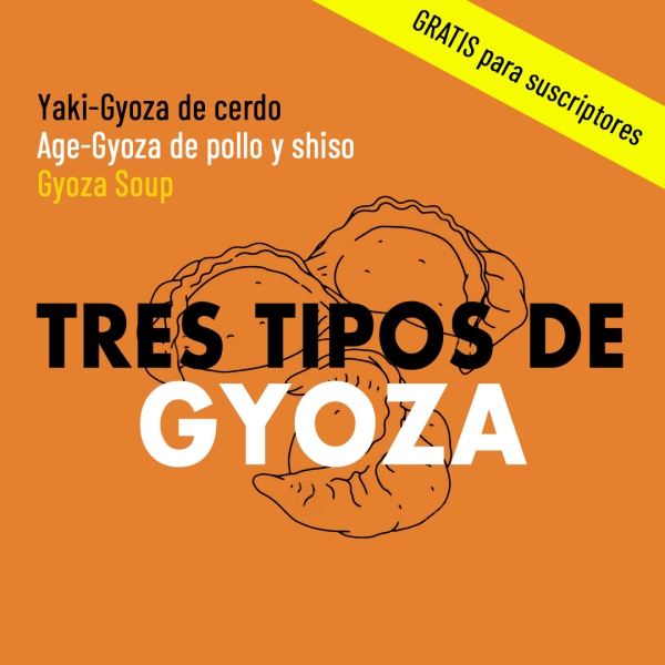 Clase Tres tipos de Gyoza